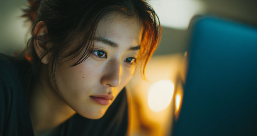 オーディション情報を探す志望者