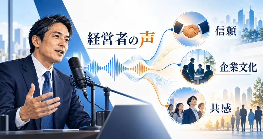 経営者の声が信頼、企業文化、共感へつながる仕組み