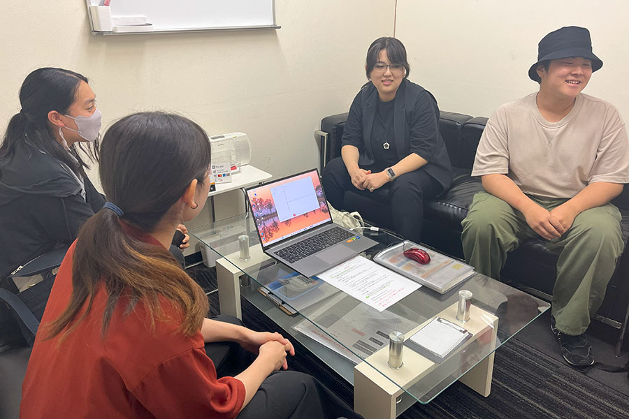放課後放送部インタビュー写真